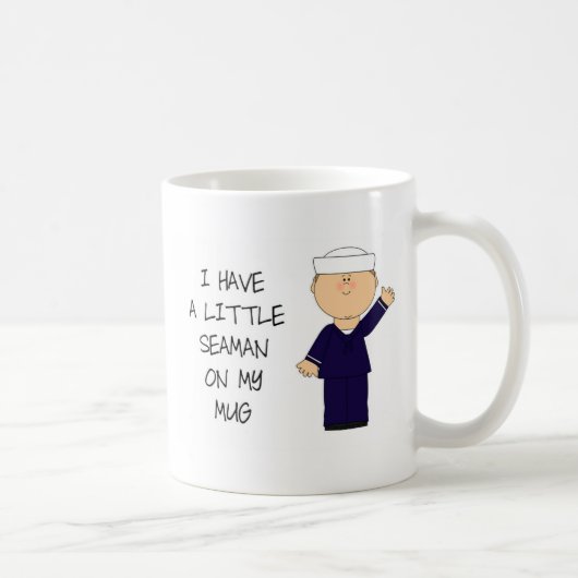 Ik heb een beetje zeeër op mijn Mok en grappig (Rechts)