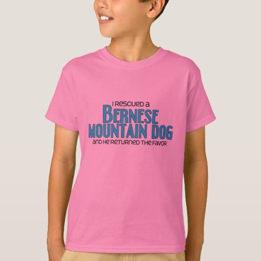 Ik heb een Bernese Mountain Dog gered T-shirt (Voorkant)