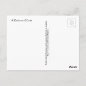 Ik heb een bestaande aandoening en ik stem briefkaart (Achterkant)