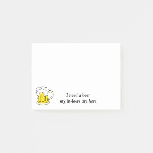 Ik heb een bieradvertentie nodig post-it® notes (Voorkant)