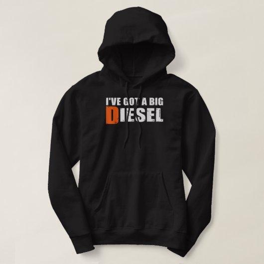 Ik heb een Big Diesel, Big Rig 4wd Truck Gifts Hoodie (Design voorkant)