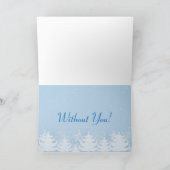 Ik heb een blauwe kerst feestdagen kaart (Binnen)