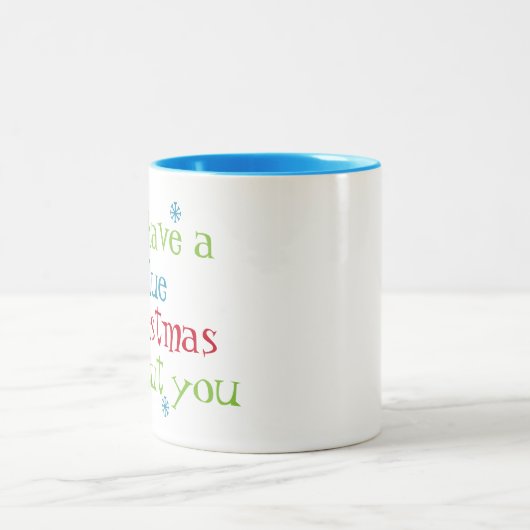 Ik heb een blauwe kerst zonder jou Mok (Center)