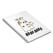 Ik Heb Een Boe Boe Grappige Halloween Geest Stomme Notitieboek (Rechterzijde)