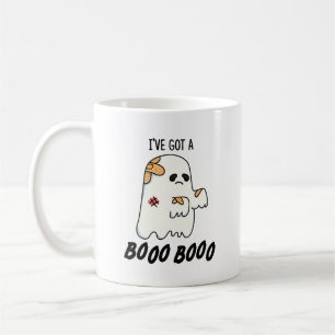 Ik heb een Boo Boo Cute Halloween verwond Ghost Pu Koffiemok