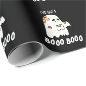 Ik heb een Boo Boo Funny Ghost Pun Dark BG Cadeaupapier (Rol Hoek)