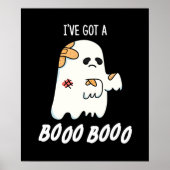 Ik heb een Boo Boo Funny Ghost Pun Dark BG Poster (Voorkant)