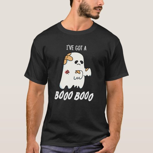 Ik heb een Boo Boo Funny Ghost Pun Dark BG T-shirt (Voorkant)