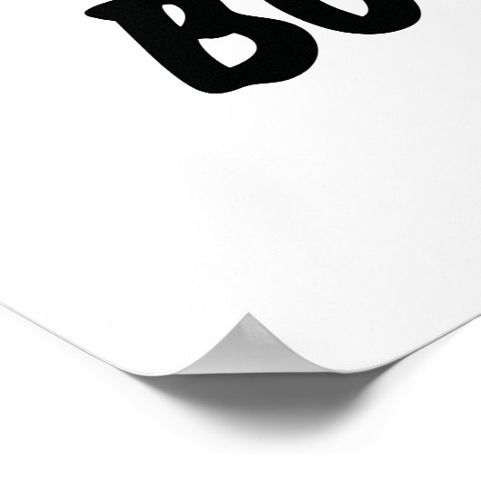 Ik heb een Boo Boo FunnyHalloween Ghost Pun Poster (Hoek)