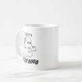 Ik heb een Boo Boo Grappige Halloween Ghost Pun Koffiemok (Voorkant links)
