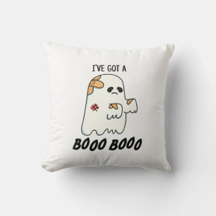 Ik heb een Boo Boo Grappige Halloween Ghost Pun Kussen