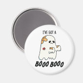 Ik heb een Boo Boo Grappige Halloween Ghost Pun Magneet (Voorkant / Achterkant)