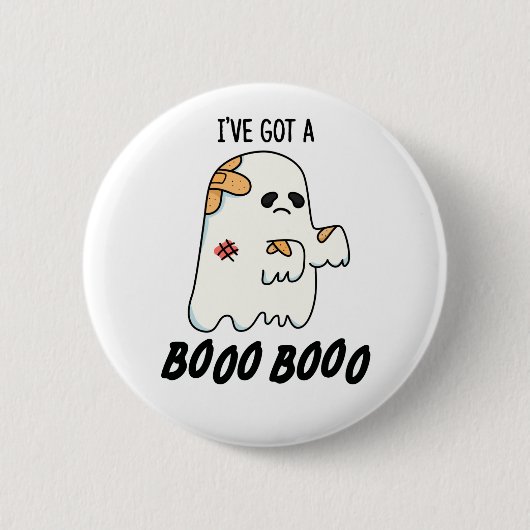 Ik heb een Boo Boo Grappige Halloween Ghost Pun Ronde Button 5,7 Cm (Voorkant)