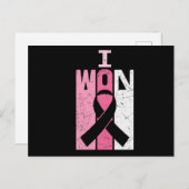 Ik heb een borstkankerbewustzijn overlevende briefkaart (Voorkant / Achterkant)