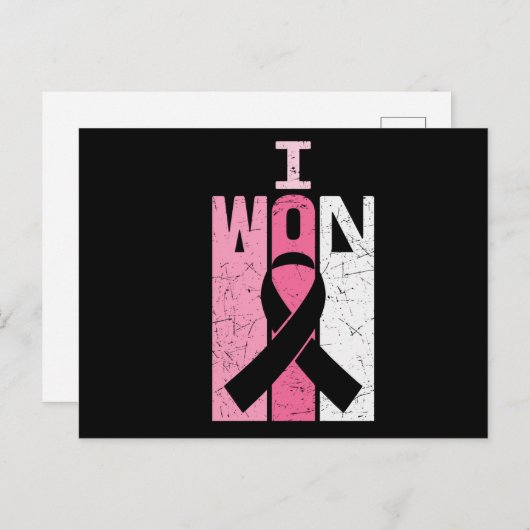 Ik heb een borstkankerbewustzijn overlevende briefkaart (Voorkant / Achterkant)