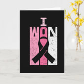 Ik heb een borstkankerbewustzijn overlevende kaart (Gele Bloem)