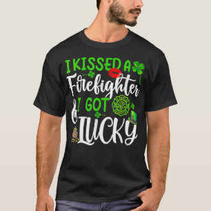 Ik heb een brandweerman gekust en ik heb Lucky St T-shirt