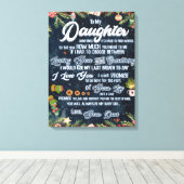 Ik heb een brief van papa aan mijn dochter geperso canvas afdruk (Insitu (Houten vloer))