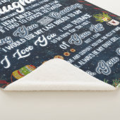 Ik heb een brief van papa aan mijn dochter geperso sherpa deken (3/4)