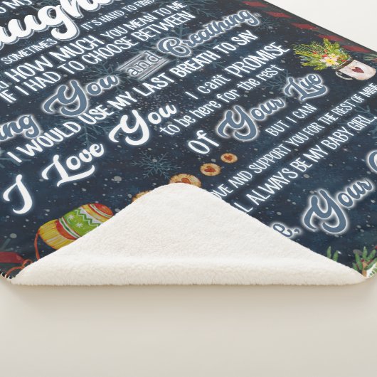 Ik heb een brief van papa aan mijn dochter geperso sherpa deken (3/4)