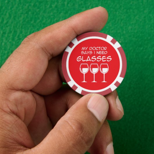 Ik heb een bril nodig poker chips (Hand)