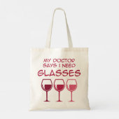 Ik heb een bril nodig tote bag (Achterkant)
