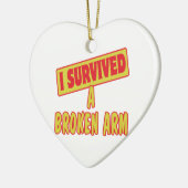 IK HEB EEN BROKEN ARM OVERLEVEN KERAMISCH ORNAMENT (Links)