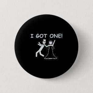 Ik heb één bruid op een trouwfeest Funny Bachelore Ronde Button 5,7 Cm