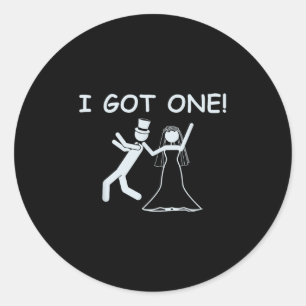 Ik heb een bruiloft bruid grappig vrijgezellenfees ronde sticker