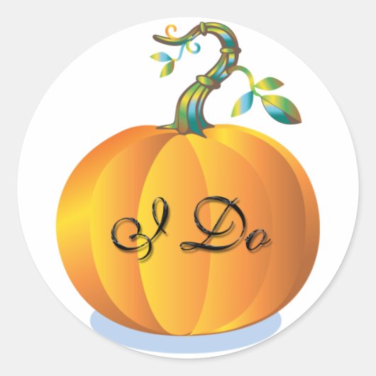 Ik heb een bruiloft ronde sticker (Voorkant)