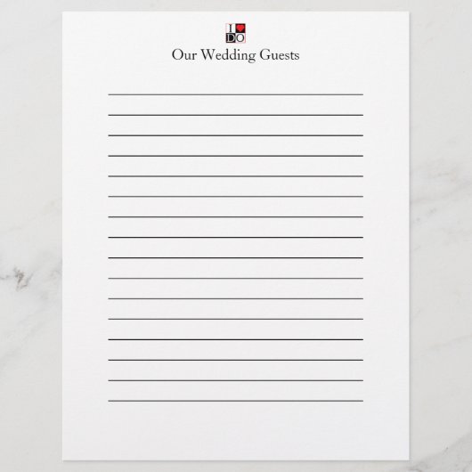 Ik heb een bruiloft voor gastboeken flyer (Voorkant)