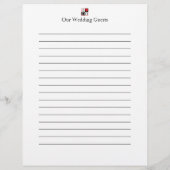 Ik heb een bruiloft voor gastboeken flyer (Achterkant)