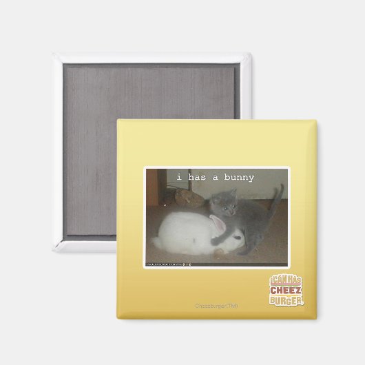 Ik heb een bunny magneet (Voorkant / Achterkant)