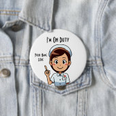 Ik heb een Button van 4 inch op duty-Huge (In situ)