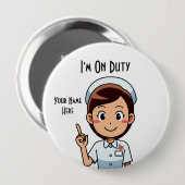 Ik heb een Button van 4 inch op duty-Huge (Voorkant /achterkant)