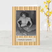 Ik heb een Cadeau verjaardag Kaart gemaakt (Gele Bloem)