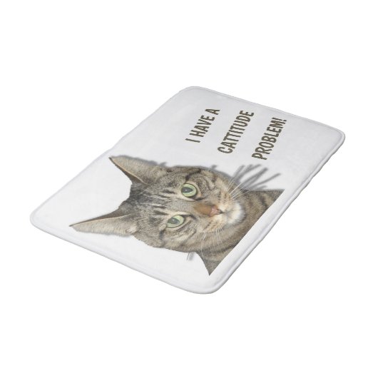 Ik heb een cattitude-probleem. badmat (Gekanteld)