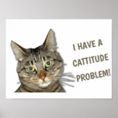 Ik heb een cattitude-probleem. poster (Voorkant)