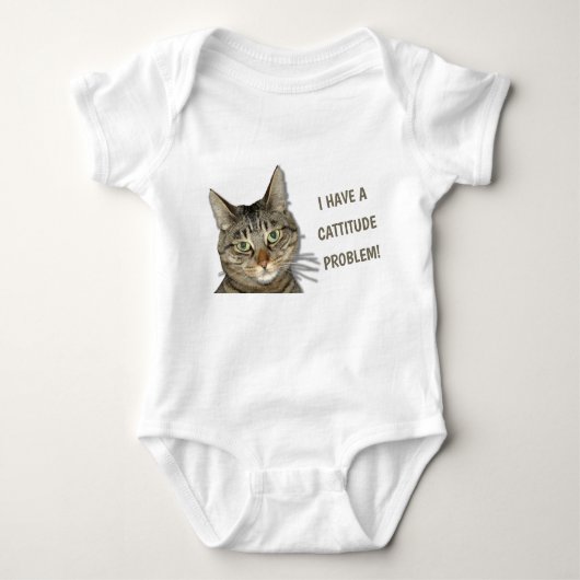 Ik heb een cattitude-probleem. romper (Voorkant)