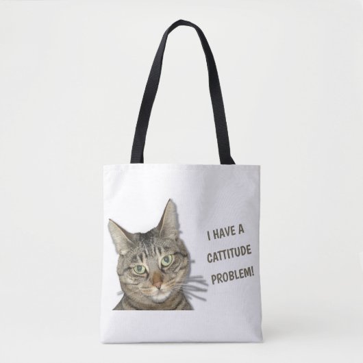 Ik heb een cattitude-probleem. tote bag (Voorkant)