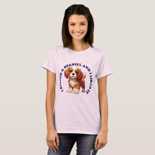 Ik heb een Cocker Spaniel-puppy gekust T-shirt (Voorkant volledig)