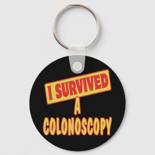 Ik heb een colonoscopie overleefd sleutelhanger