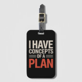 Ik heb een concept van een plan bagagelabel (Voorkant (verticaal))