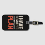 Ik heb een concept van een plan bagagelabel (Voorkant (horizontaal))