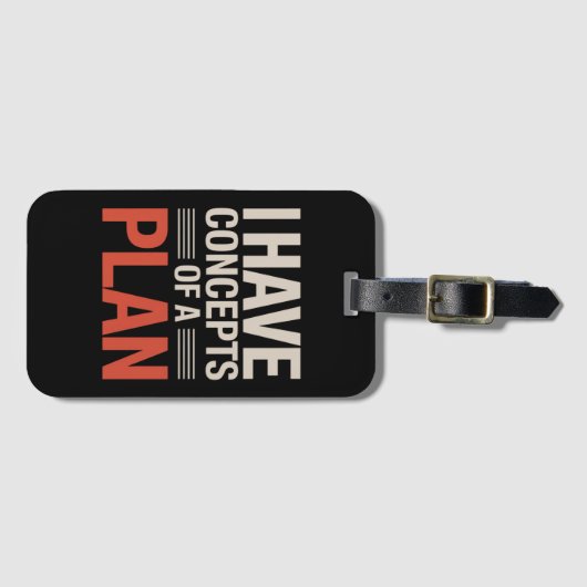 Ik heb een concept van een plan bagagelabel (Voorkant (horizontaal))