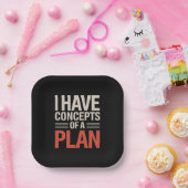 Ik heb een concept van een plan papieren bordje (Feest)