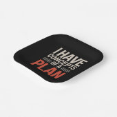 Ik heb een concept van een plan papieren bordje (Gebogen)