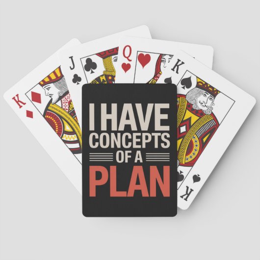 Ik heb een concept van een plan pokerkaarten (Achterkant)