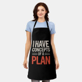 Ik heb een concept van een plan schort (Gedragen)