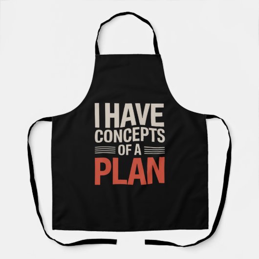 Ik heb een concept van een plan schort (Voorkant)